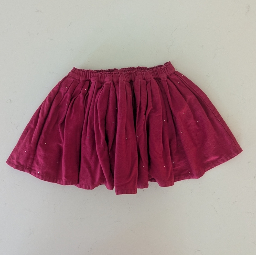 Bonton |  A-Line Skirt with Subtle Sparkle